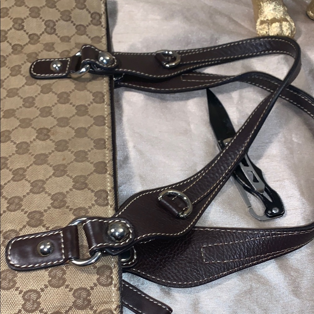 Gucci Beige and Brown Women's Tote Bag - Picture 9 of 11